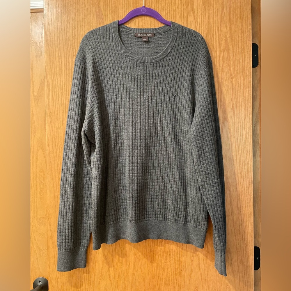 Men’s Michael Kors Large Grey Sweater Pullover